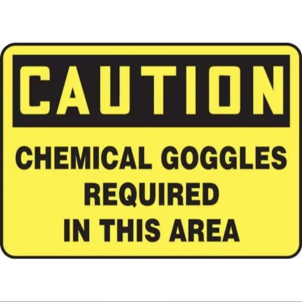 Accuform OSHA CAUTION Safety Sign CHEMICAL MPPE799XV MPPE799XV - main